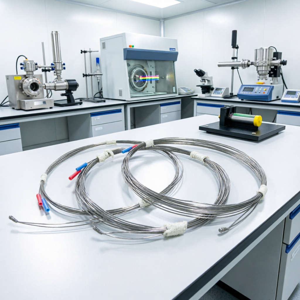WRe 5/20 Tungsten Rhenium Thermocouple Wire | R015 research laboratory application scene