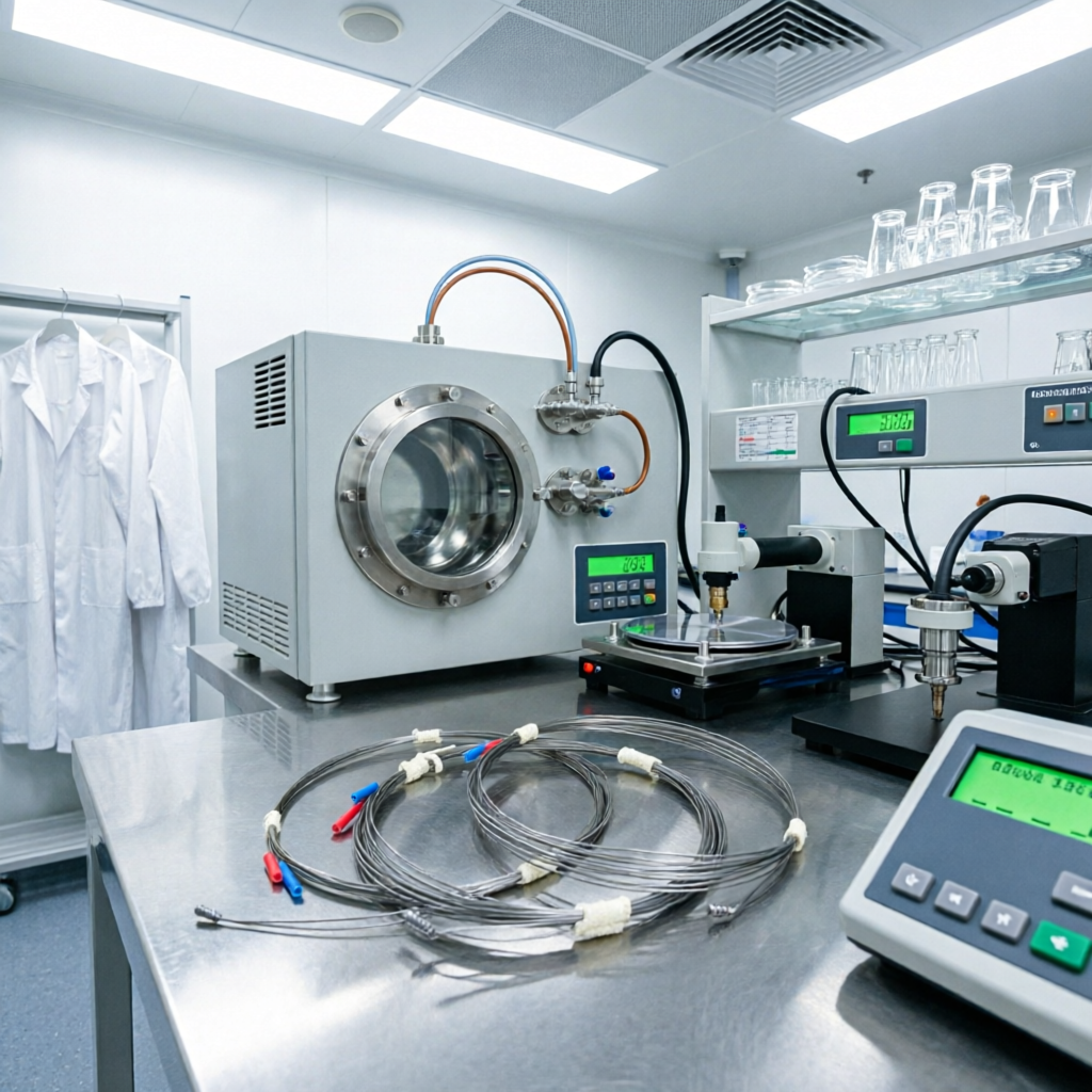 WRe 5/20 Tungsten Rhenium Thermocouple Wire | R015 research laboratory application scene