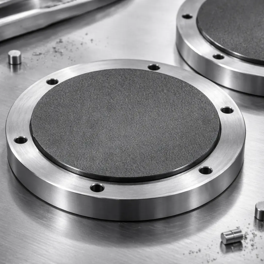 Aluminum Boride Sputtering Targets (AlB6 Sputtering Targets) | AlB6-ST product close-up